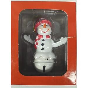 The Memory Company 2016 College Wisconsin Badgers Jingle Bell Snowman Ornament